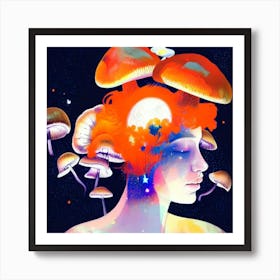 Mushroom Head 1 Art Print