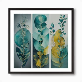 Three Leaves Art Print