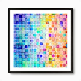 Mosaic Tile Background 2 Art Print