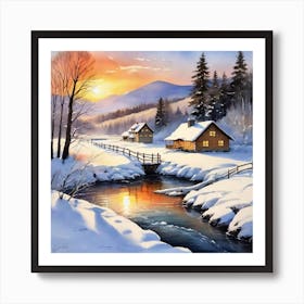 Winter Scene Art Print