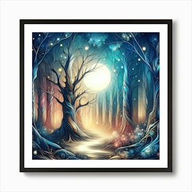 Moonlit Magic 10 Art Print