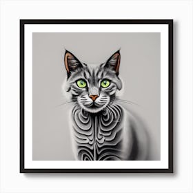 Cat Portrait Art Print