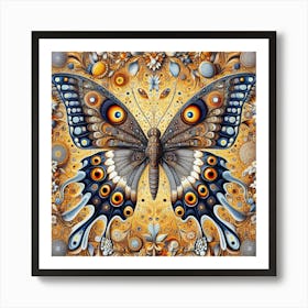 Damien Hirst Butterfly Art 1 Art Print