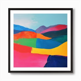 Abstract Travel Collection Bosnia Herzegovina 4 Art Print