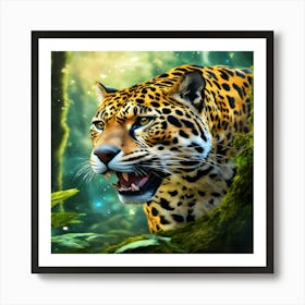 Jaguar In The Jungle Art Print