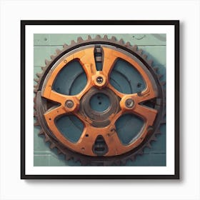 Gear Wheel Art Print