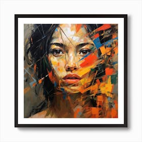 Woman'S Face 12 Art Print