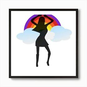 Woman Dancing Art Print