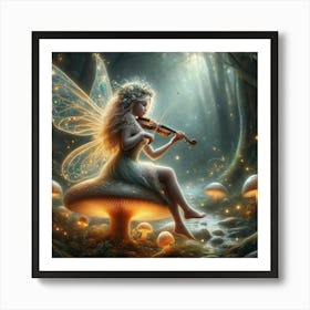 Fairy Violin 1 Art Print