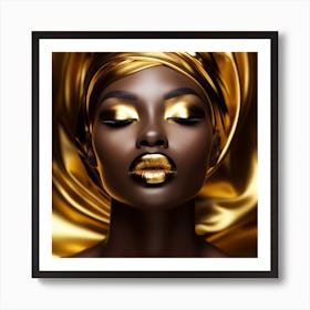 Gold Beauty Art Print