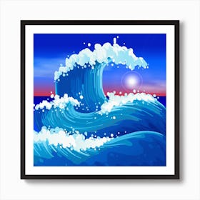 Japanese Wave Japanese Ocean Waves Poster