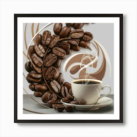 Coffee Beans 2 Art Print