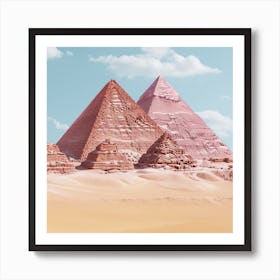 Egyptian Pyramids Art Print