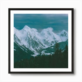 Snowy Mountains Art Print