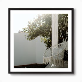 The Dreamy Chair In The Summer Sun Square Art Print