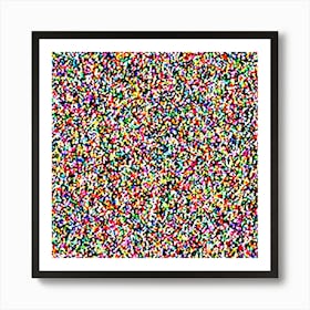 Rainbow Of Colors By Person Art Print