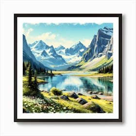 Mountain Landscape 4 Art Print