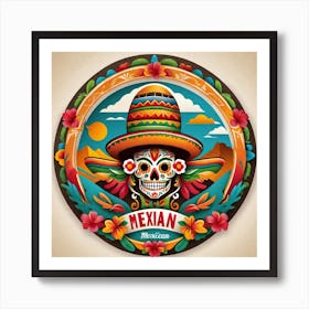 Mexican Skull 46 Art Print