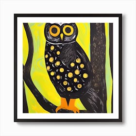 Painted Owl Art Print