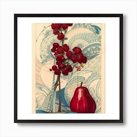 Red Pear Art Print