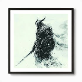 Wraith Of The Frozen Fjords Art Print