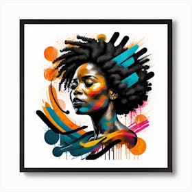 Portrait Of African Woman Art Print