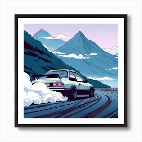 Mountain Drift Art Print