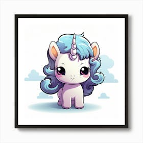 Cute Unicorn 539 Art Print