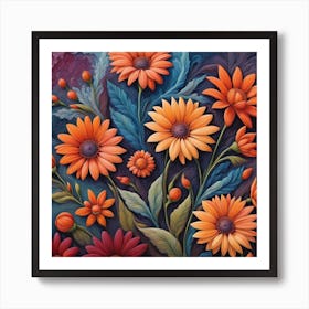 Flowers Painting Art Print