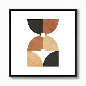 A Game Of Quarters 2 Square Art Print