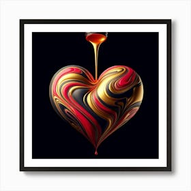 Heart Of Gold Art Print