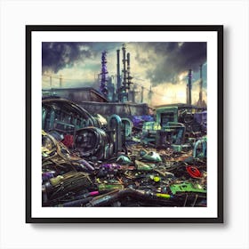 Industrial Landscape Poster