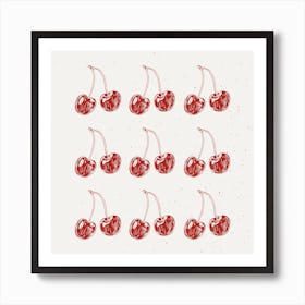 Cherries Square Poster