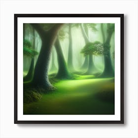 Misty Forest Affiche