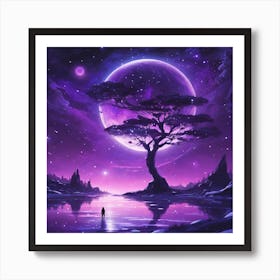 Tree In The Sky 2 Art Print