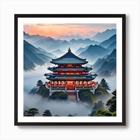 Chinese Pagoda Art Print