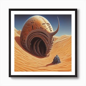 Dune Sand Desert Building 4 Art Print