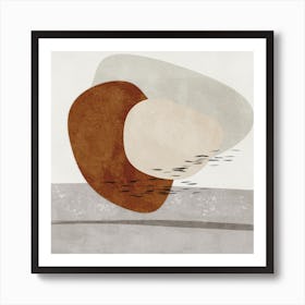 Abstract Painting In Earthly Tones Art Print