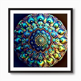 Fractal Mandala Art Print