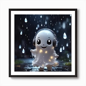 Ghost In The Rain Art Print