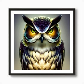 Owl Portrait 1 Art Print