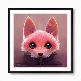 Pink Fox Art Print