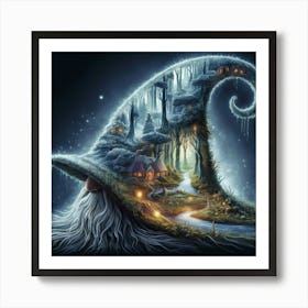 Gnome Hat Whimsical Art Print