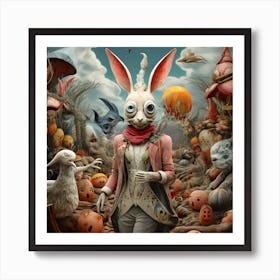 Artjuicebycsaba Mix Into A Surreal Collage Halloween Chritmass Art Print