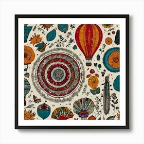 Hot Air Balloons Art Print