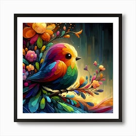 Colorful Bird 2 Art Print