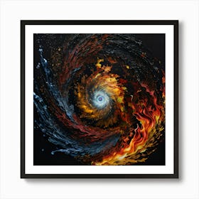 Fire Vortex Art Print