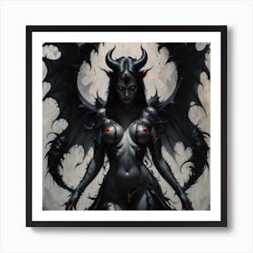 Demon Woman 3 Art Print