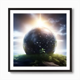 Earth In Space 44 Art Print