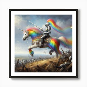 RAINBOW KNIGHT Art Print